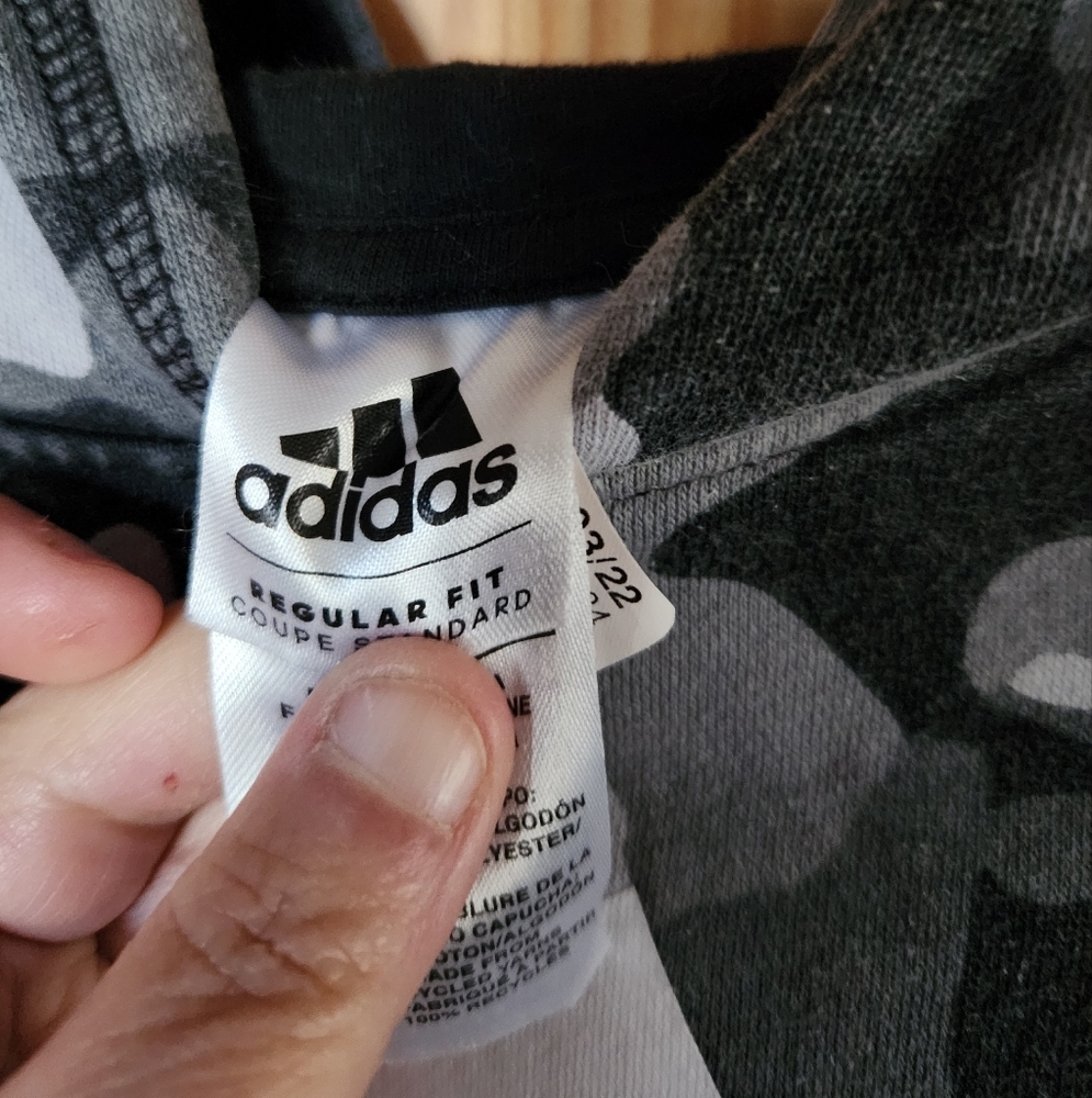 Boys Adidas Camouflage Hoodie - Picture 2 of 9
